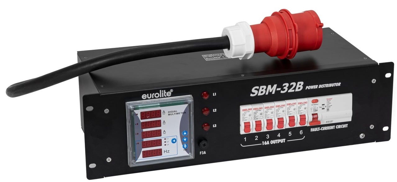 Eurolite SBM-32B Distribuidor de Corriente SBM-32B