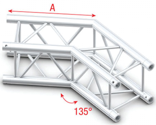 Showtec FQ30005HD Corner 135 Heavy Duty Pro-30 Square F Truss FQ30005HD