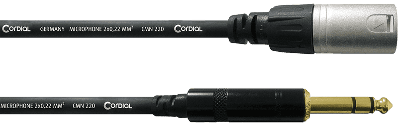 Cordial ECLCFM3MV Cable de audio estéreo XLR macho / jack macho estéreo 3 m Cable de audio estéreo XLR macho / jack macho esté