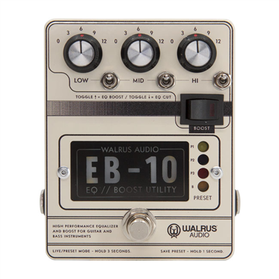 Walrus Audio EB-10 CREAM EB-10 Cream Pedal Preamp EB-10 CREAM