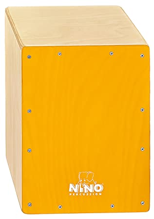 Nino Percussion Cajon Pequeño Tapa Amarilla Ni NINO950Y