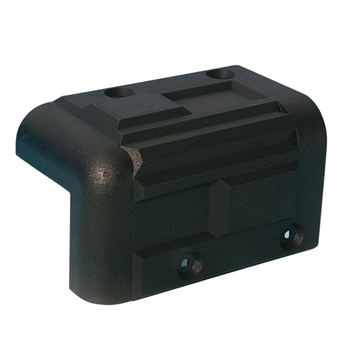 Adam Hall Cantonera apilable de plástico negro 4071