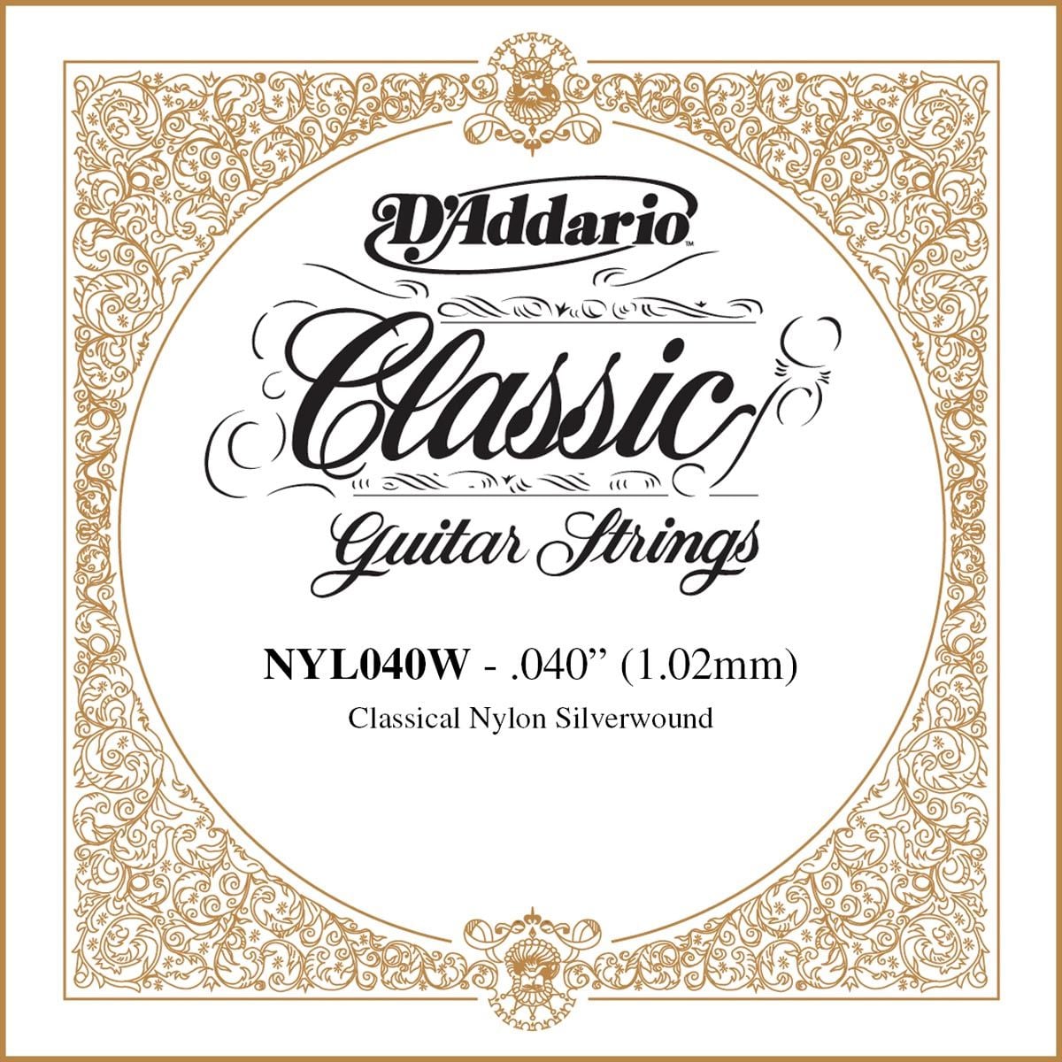 D´addario NYL040W Cuerda Suelta para Guitarra Española NYL040W