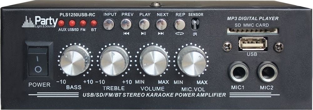Party PLS1250USB-RC Amplificador HiFi Bluetooth 25+25W PLS1250USB-RC