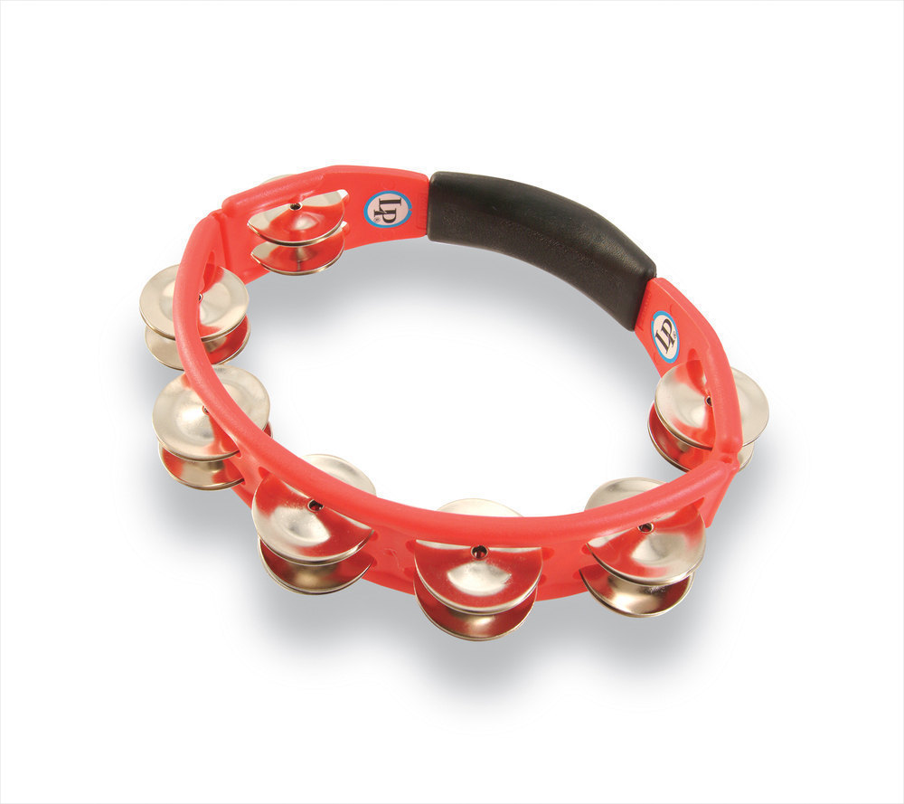 LP LP151 Panderetas Cyclop para mano. Sonajas de acero. Roja LP151