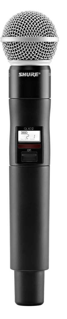 SHURE QLXD2 B58-K51 Transmisor de Mano QLX-D con Cápsula Beta58. 606-670 MHz. QLXD2/B58 K51