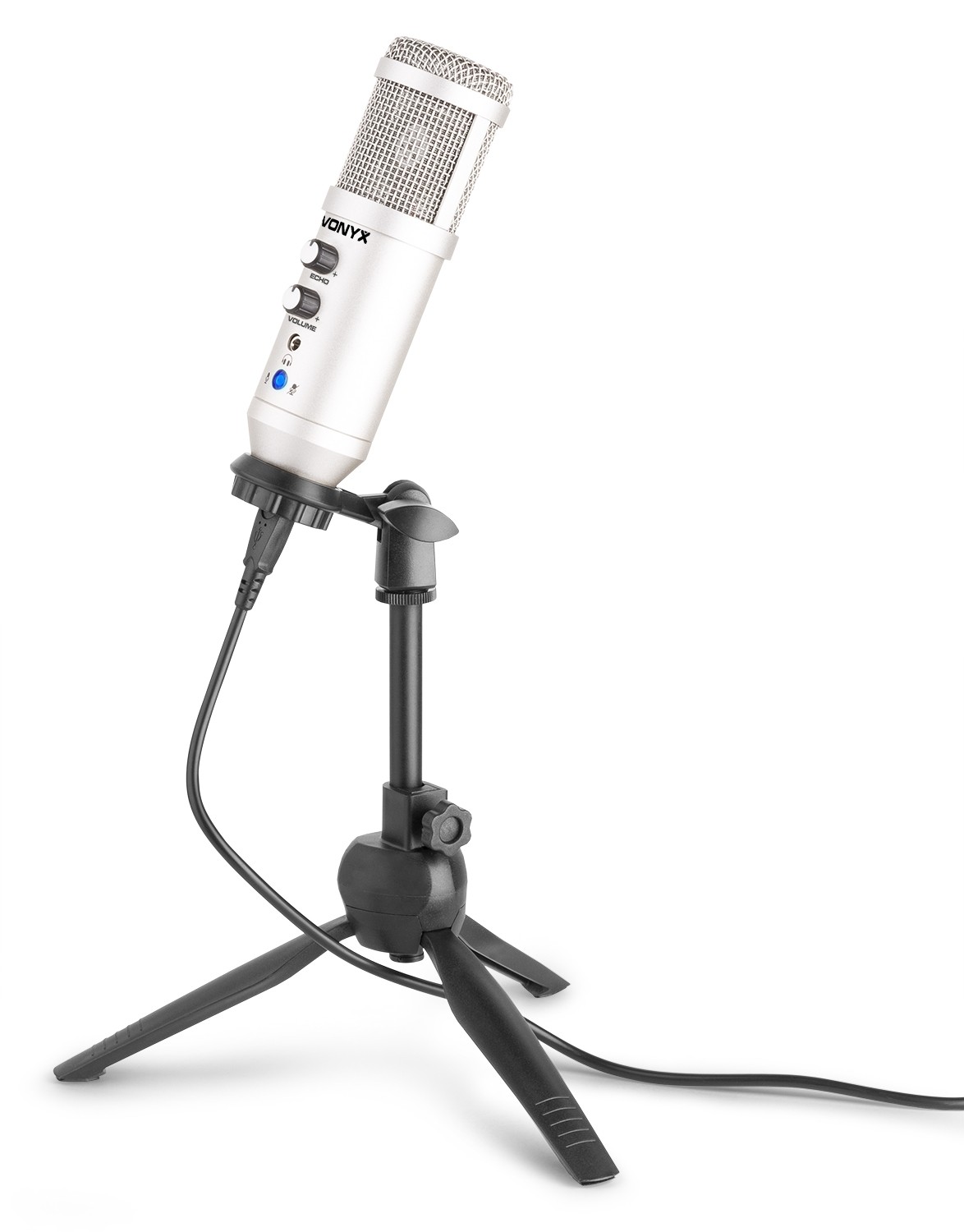 VONYX CM320T Micrófono de Estudio USB Titanio 173552 CM320T 