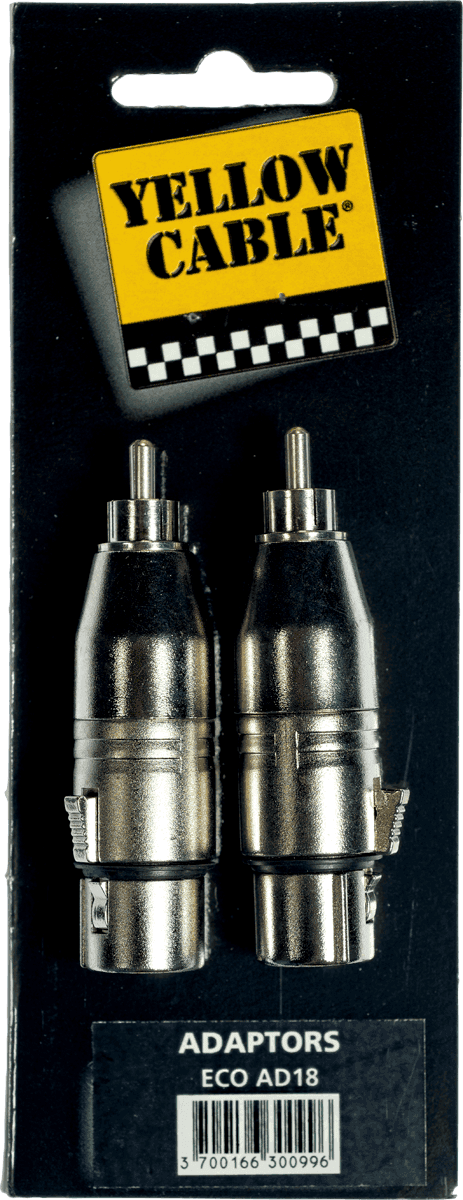 Yellow Cable ECO-AD18 Adaptador de RCA Macho a 2 XLR Hembra ECOAD18