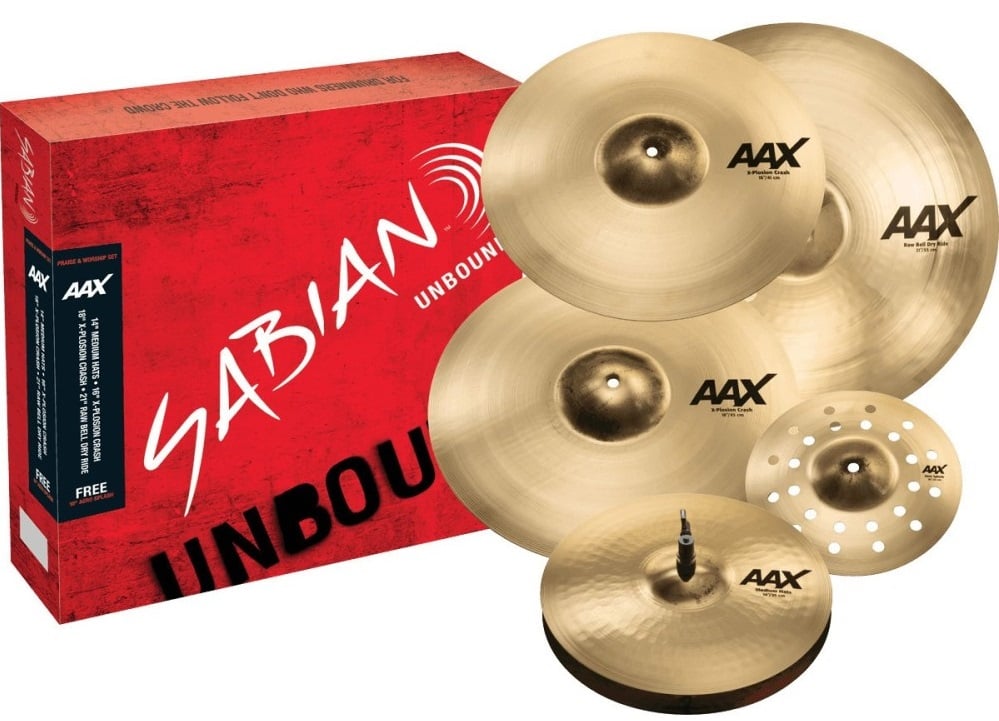 Sabian 25005XC-PWB AAX Praise Worship Pack Brilliant Finish 25005XC-PWB