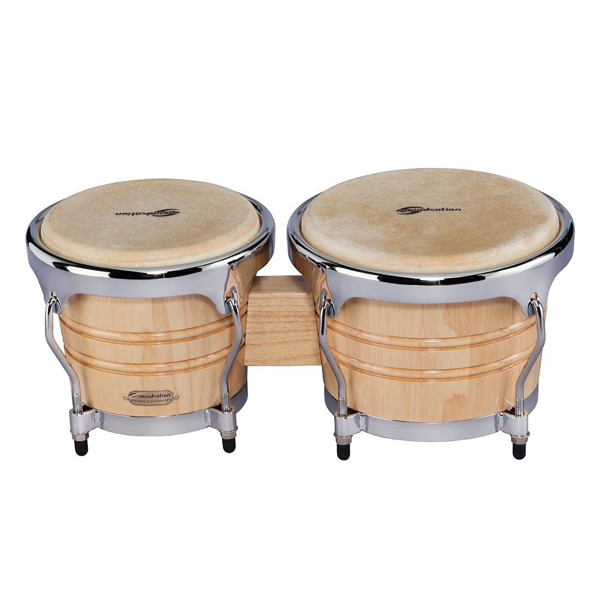 Soundsation Bongos SB02-NT de 7\" y 8\" con herrajes de fundición a presión. SB02-NT