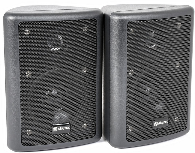 Vonyx 100015 Conjunto de Altavoces Stereo HiFi Negro 75W By-Skytec 100015