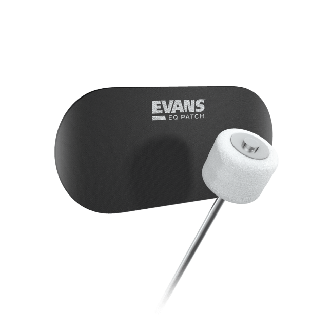 Evans EQPB2, Patch, Refuerzo Bombo, Para Pedales Dobles, Color Negro EQPB2