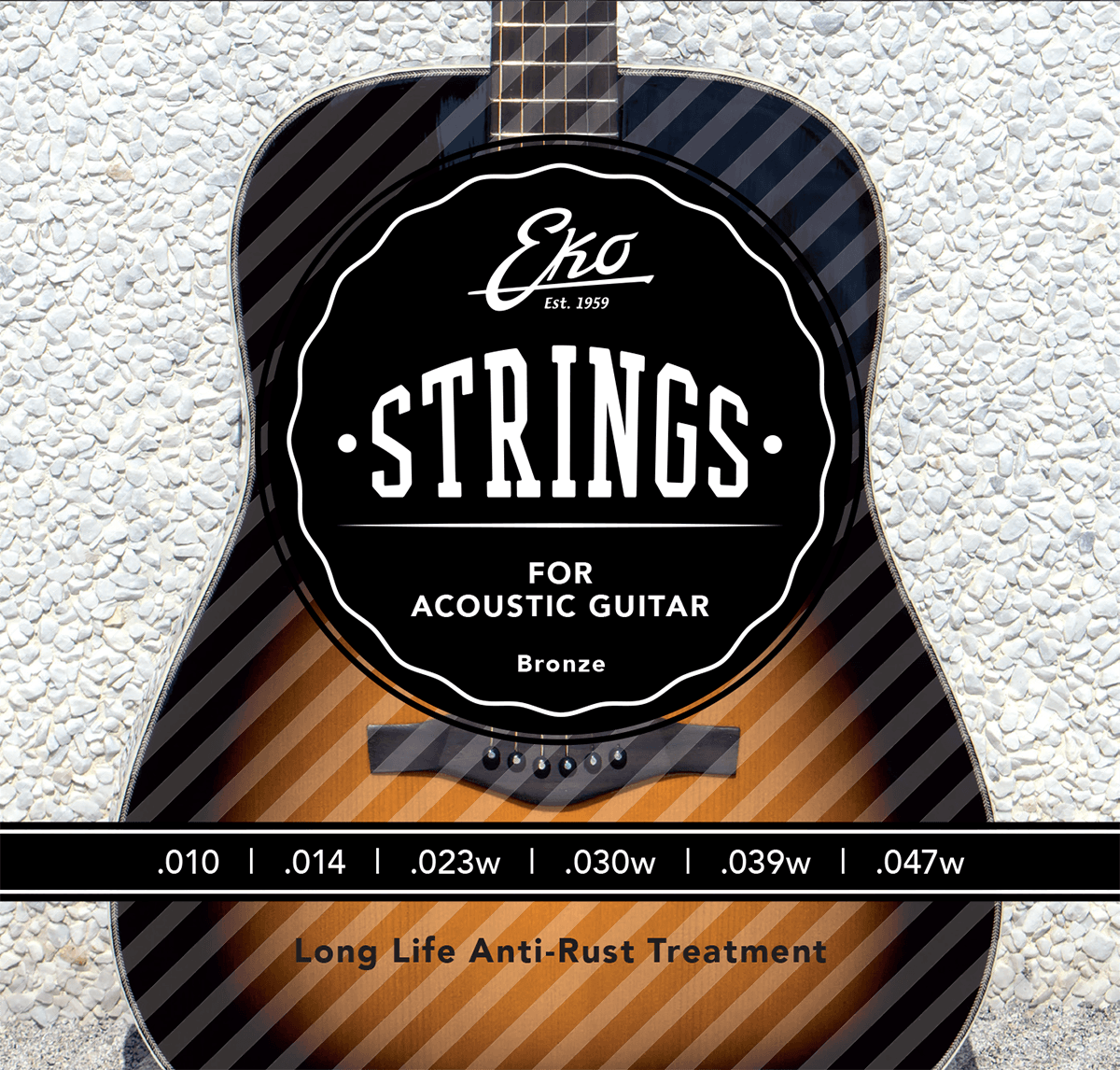 Eko Bronze Light 10-47 Cuerdas Para Guitarra Acustica BRONZE LIGHT 10-47