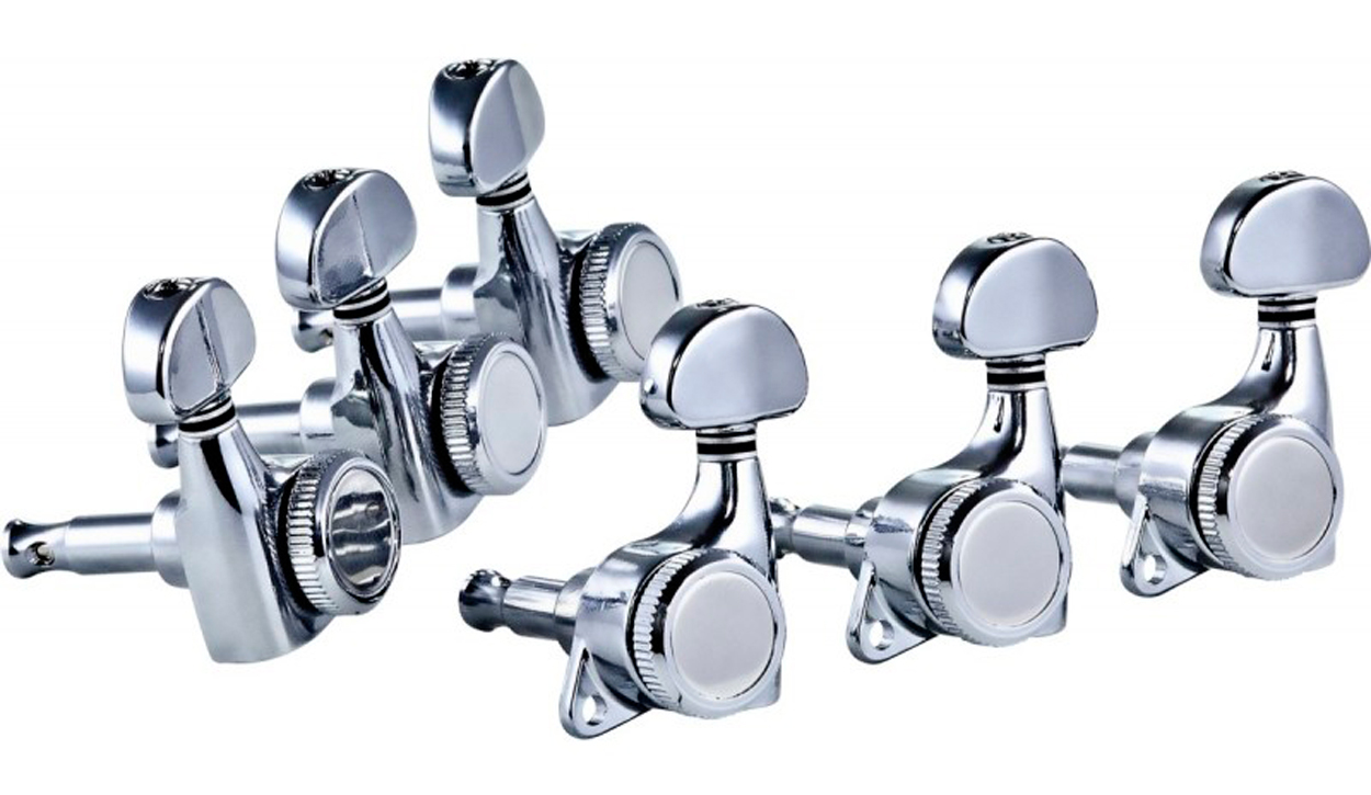 Ortega OTMLOCK33-CR. Clavijero para Guitarra Cromado 3+3 OTMLOCK33-CR