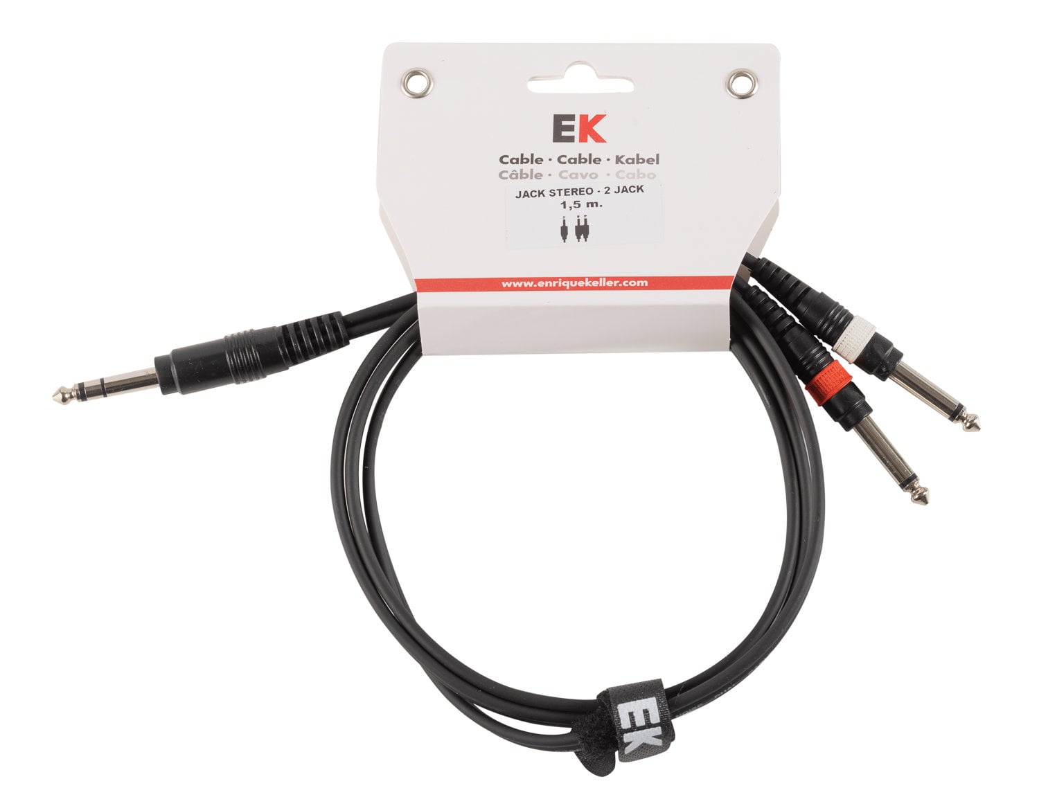 EK Audio Cable Jack Stereo - Jack Mono X 2 1.5 M Y00815M