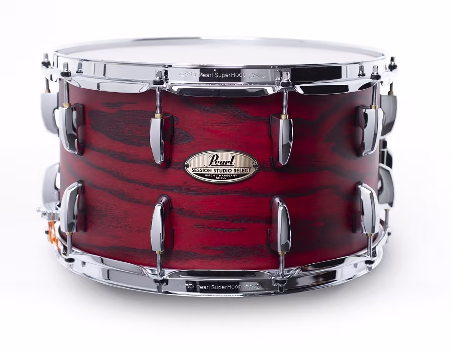 Pearl Caja 14\"X 8.0\" Sts Session Studio - Scarlet Ash STS1480S-C847