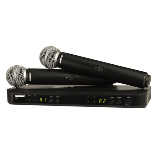 SHURE BLX288 SM58 H8E Micrófono inalambrico Dual de Mano BLX-288 SM58