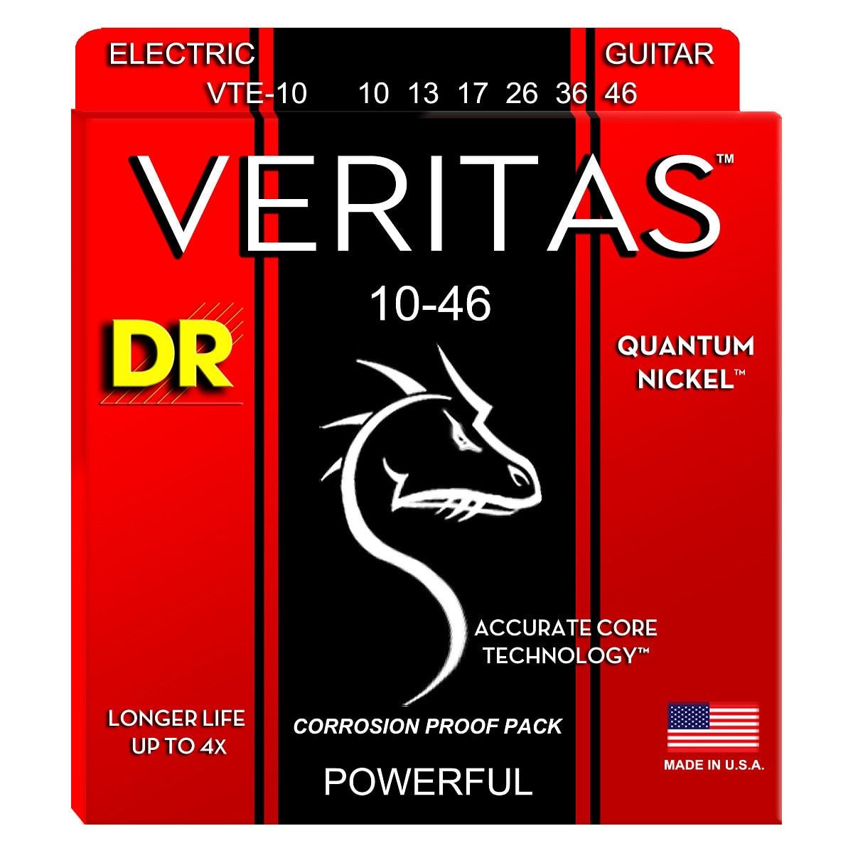 DR Strings VTE-10 Cuerdas para guitarra electrica VTE-10