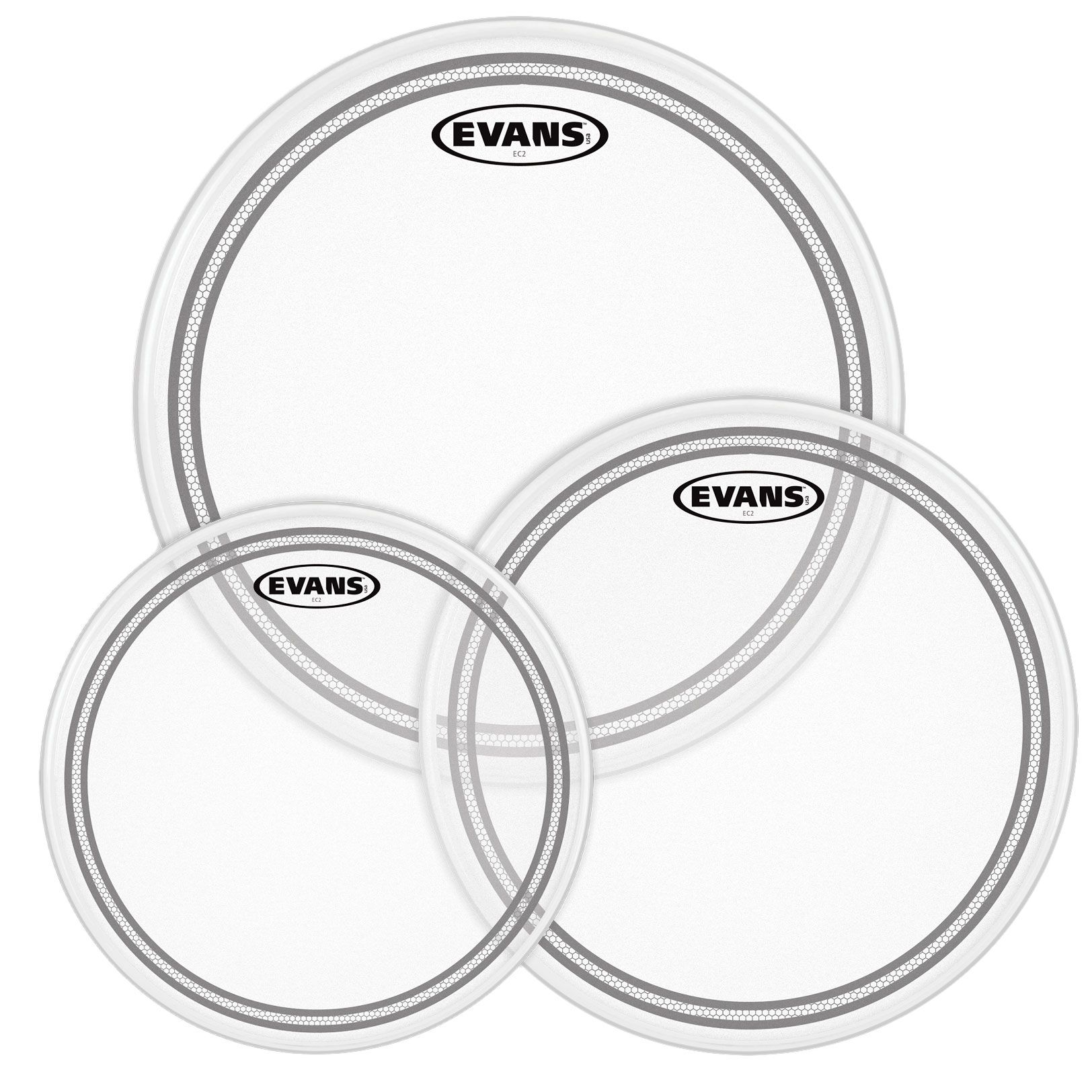 Evans Pack EC2S Coated Fusion 10, 12 y 14 ETPEC2SCTDF Pack EC2S Coated Fusion 10, 12 y 14