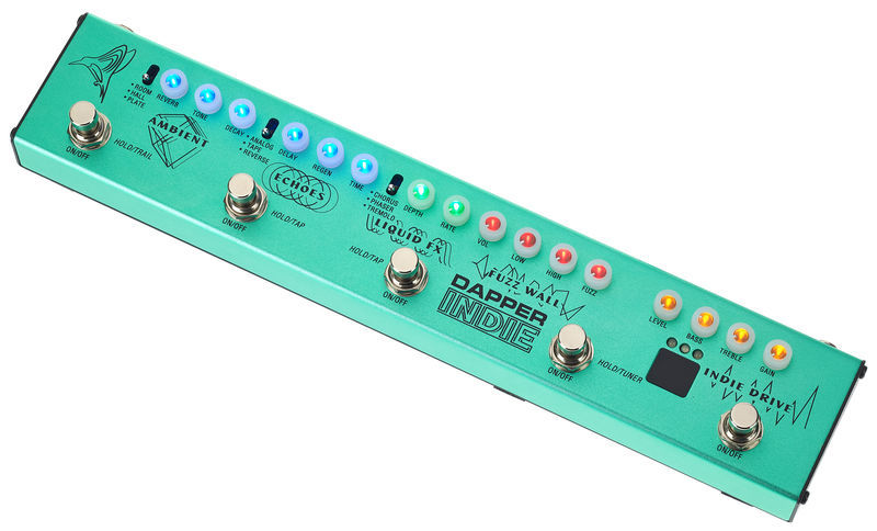 Valeton Dapper Indie Pedal de Efectos 5 en 1 para Guitarra y Bajo Eléctrico VES-5