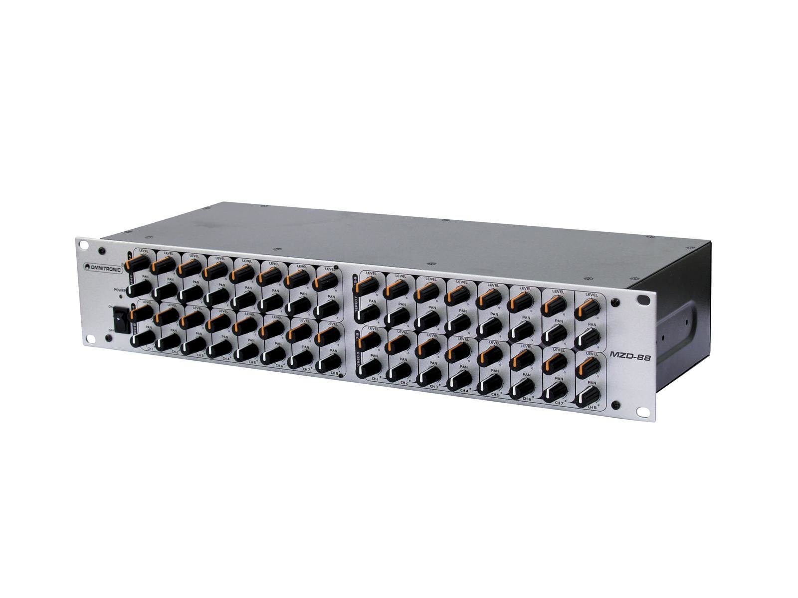 Omnitronic MZD-88 Matriz Distribuidora de Zonas MZD-88