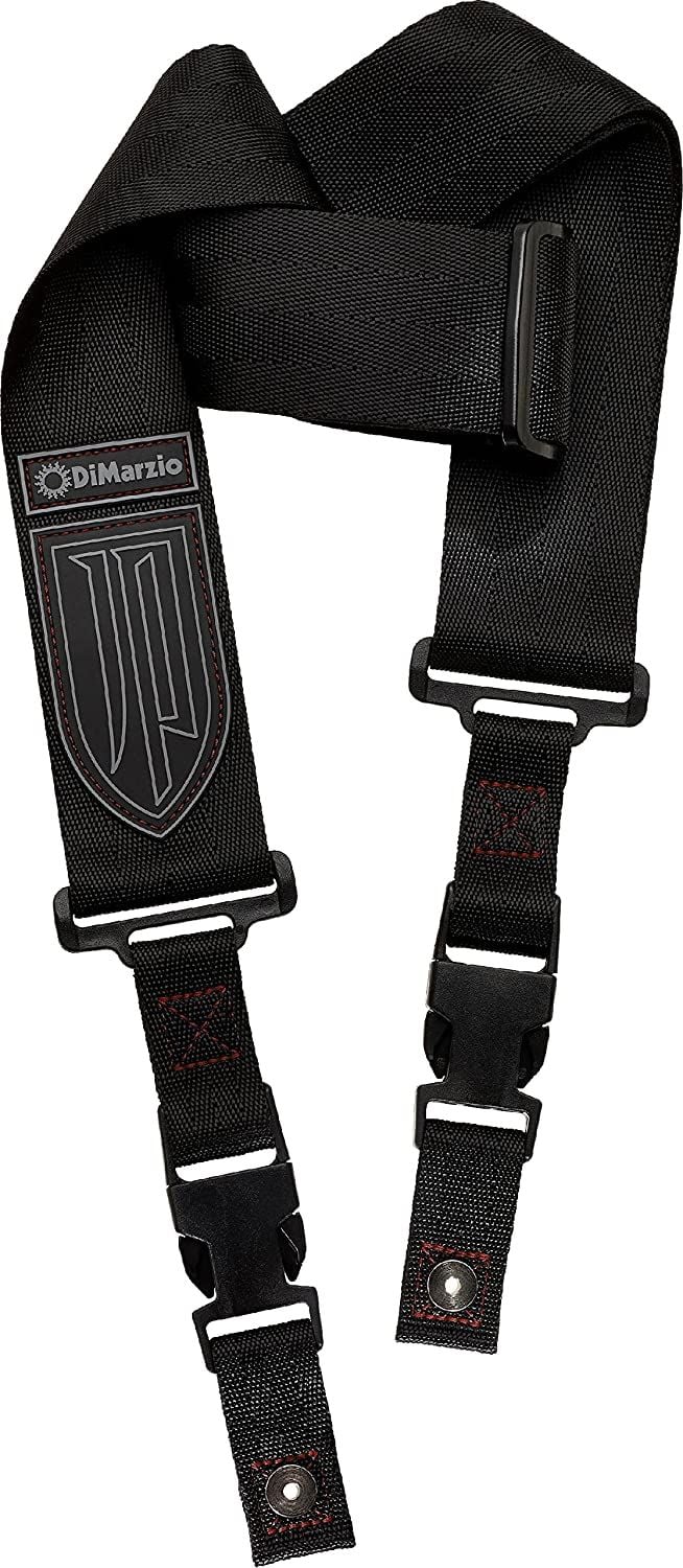 DiMarzio DD2200JPS-BKRD J. Petrucci Correa para Guitarra ClipLock Corta Black/Red DD2200JPS Blk-Red