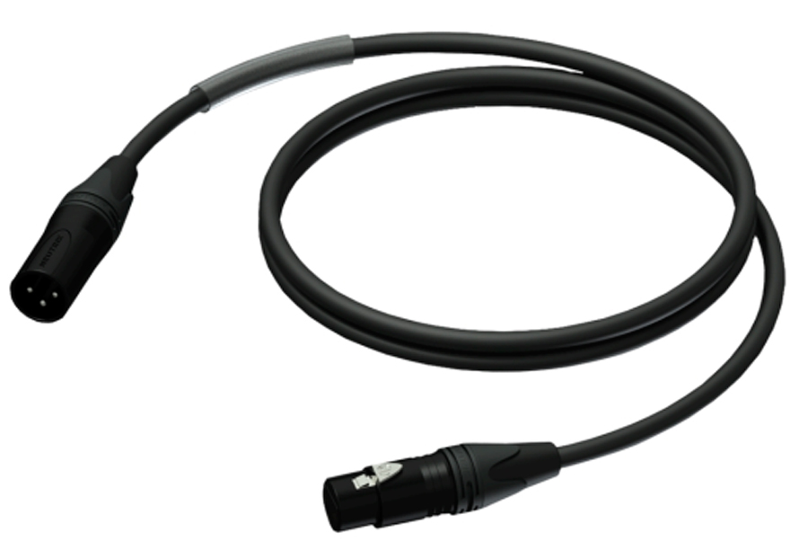 SDJ DMX3CLU02. Cable DMX 3 Pines 2 Metros DMX3CLU02
