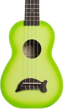 Kala Mksdgrnb Ukelele Soprano Makala Serie Delfín Verde MKSDGRNB