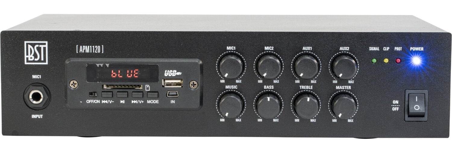 BST APM1120 Mezclador Amplificador 120 watts mp3 mixing PA amplifier