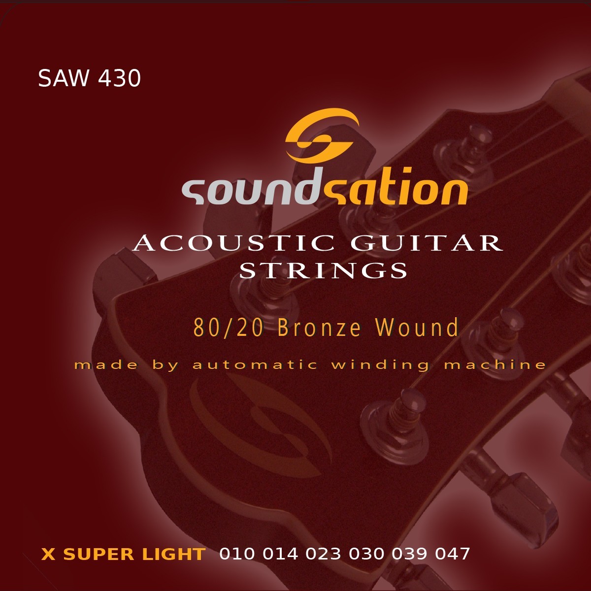 Soundsation Juego de cuerdas para guitarra acústica SAW 430 - X Super Light SAW 430
