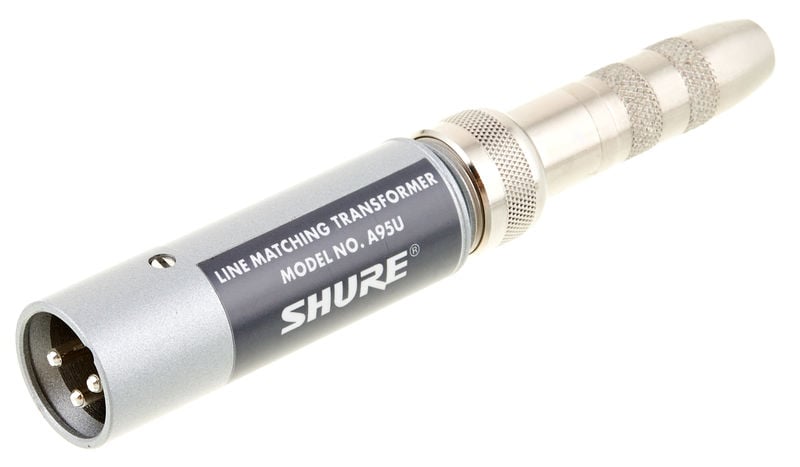 SHURE A95U Transformador Adaptador de Impedancia Reversible. XLR m Jack h A95U