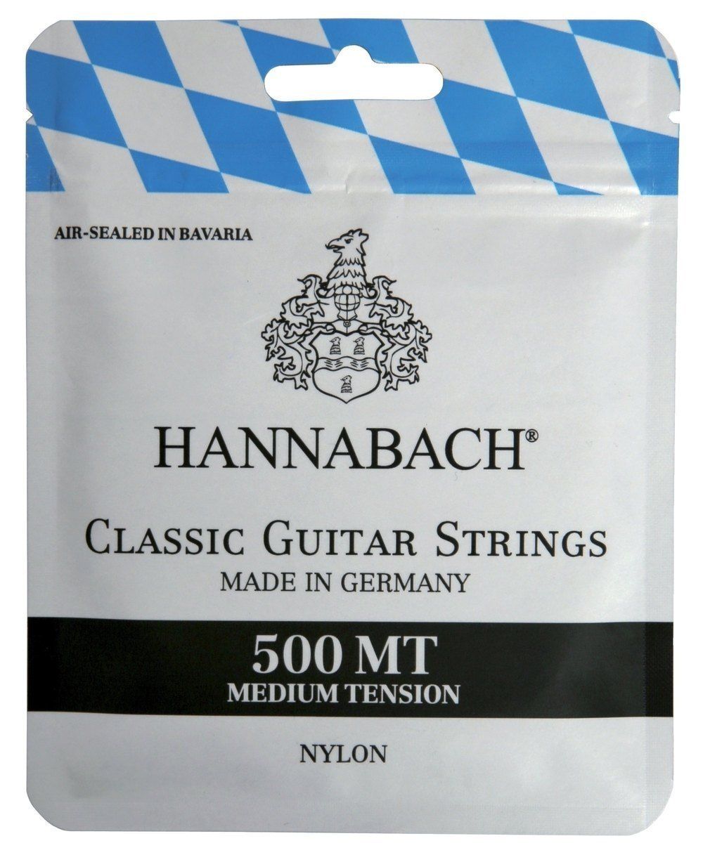 Hannabach 500MT Cuerdas para Guitarra Clásica Tensión Media 500MT