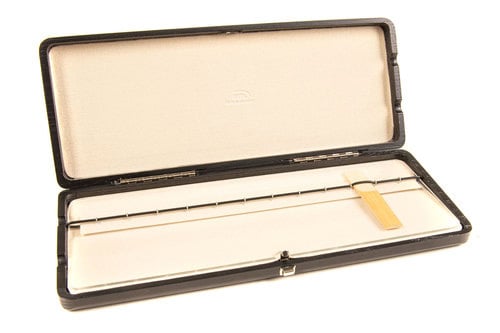 GEWA Estuche para cañas Clarinete 12 cañas Lacado en negro Estuche para cañas Clarinete 12 cañas Lacado en ne