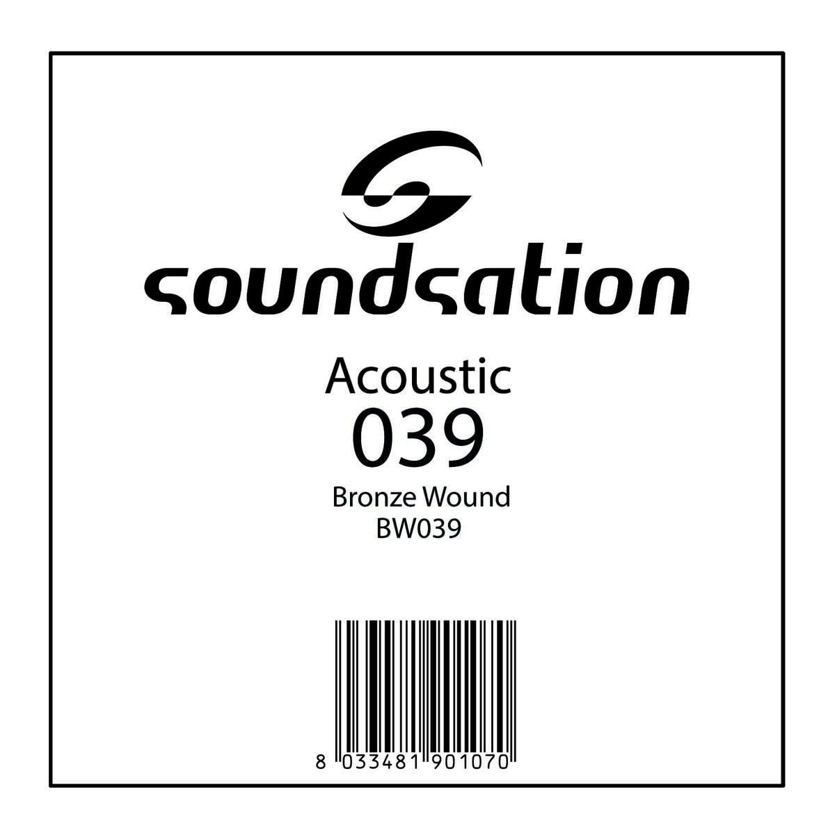 Soundsation Cuerdas para guitarra acústica BW039, serie SAW - 0.39 BW039