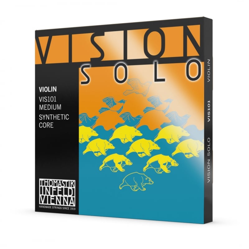 Thomastik Juego de cuerdas de violín Vision Solo 3ª Plata ACCOVIVISOJ101