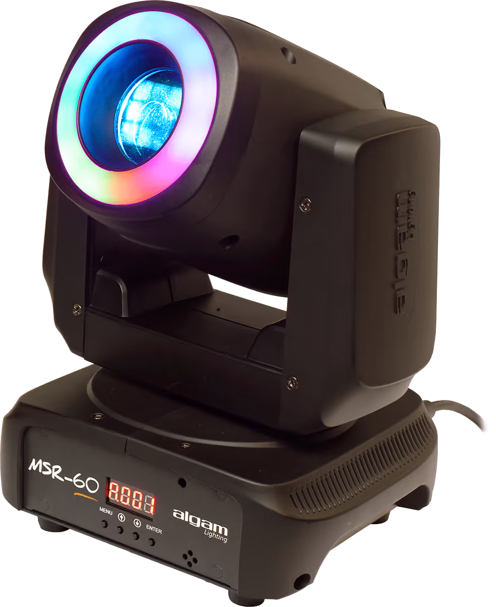 Algam Lighting Cabeza Móvil Spot Led De 60W Con Anillo Led LALMSR60