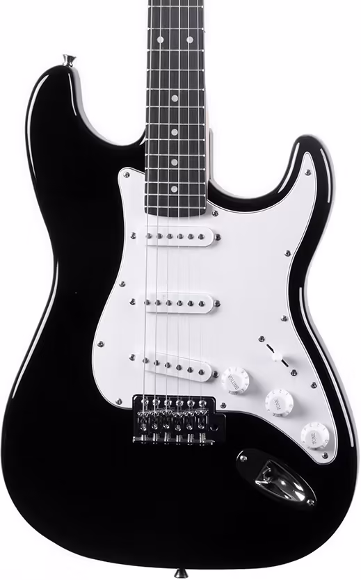 EKo GEEST100-BLK Guitarra Eléctrica Starter St100 Tipo Strat - Negra GEEST100-BLK
