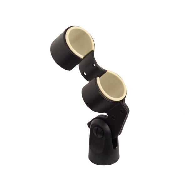 SHURE A26M Pinza para montar 2 micrófonos en vertical A26M