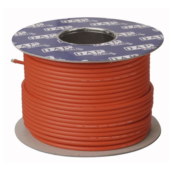 DAP Audio MC-226R Bobina de cable rojo para micrófono con doble aislamiento de 100m MC-226R