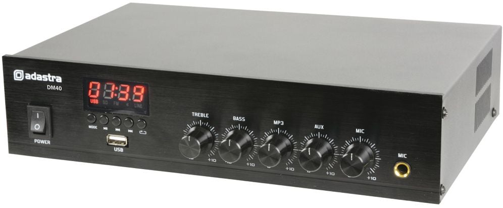 ADASTRA DM40 Amplificador Línea 100V 40W RMS 953109 DM40