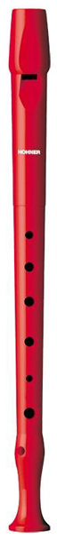 Hohner 95084-RD Flauta Plástico Digitación Alemana 1 Pieza Roja 95084-RD
