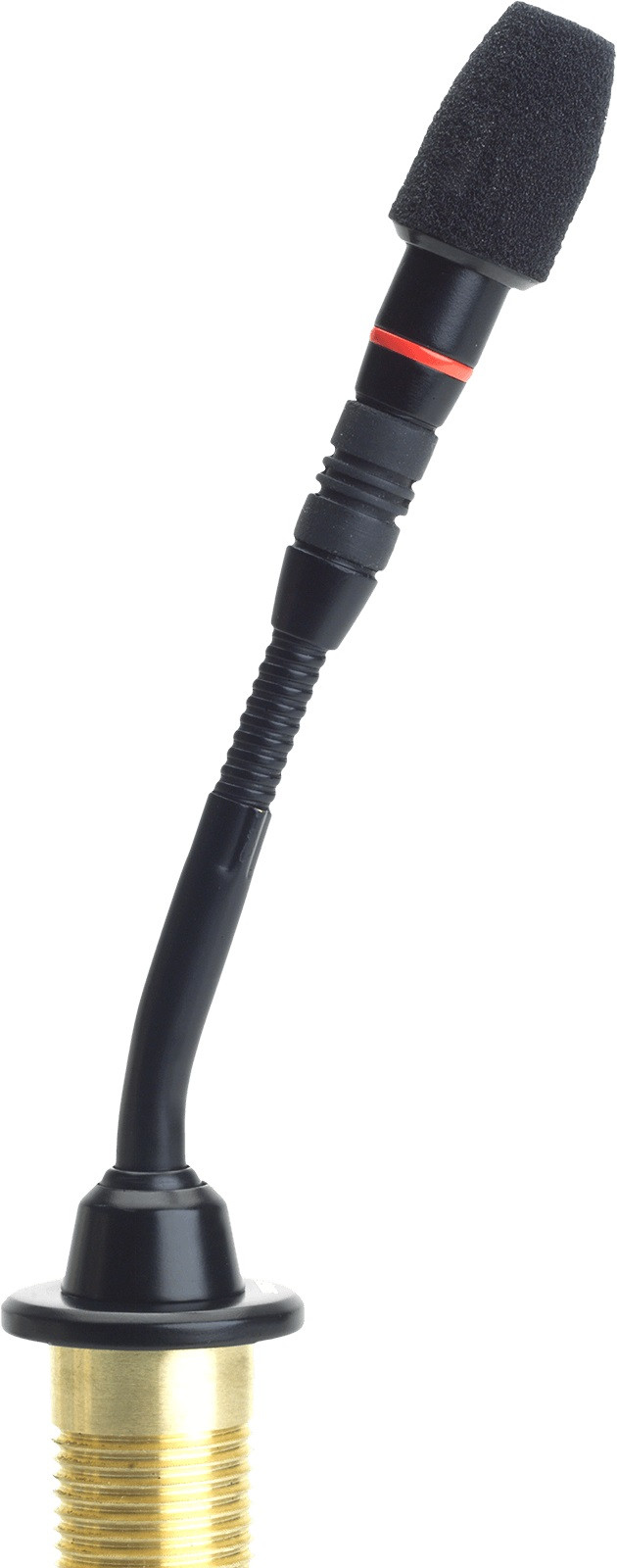 SHURE MX405R/S Micrófono Flexo 15cm Anillo Rojo Supercardioide Con Previo. Negro MX405R/S
