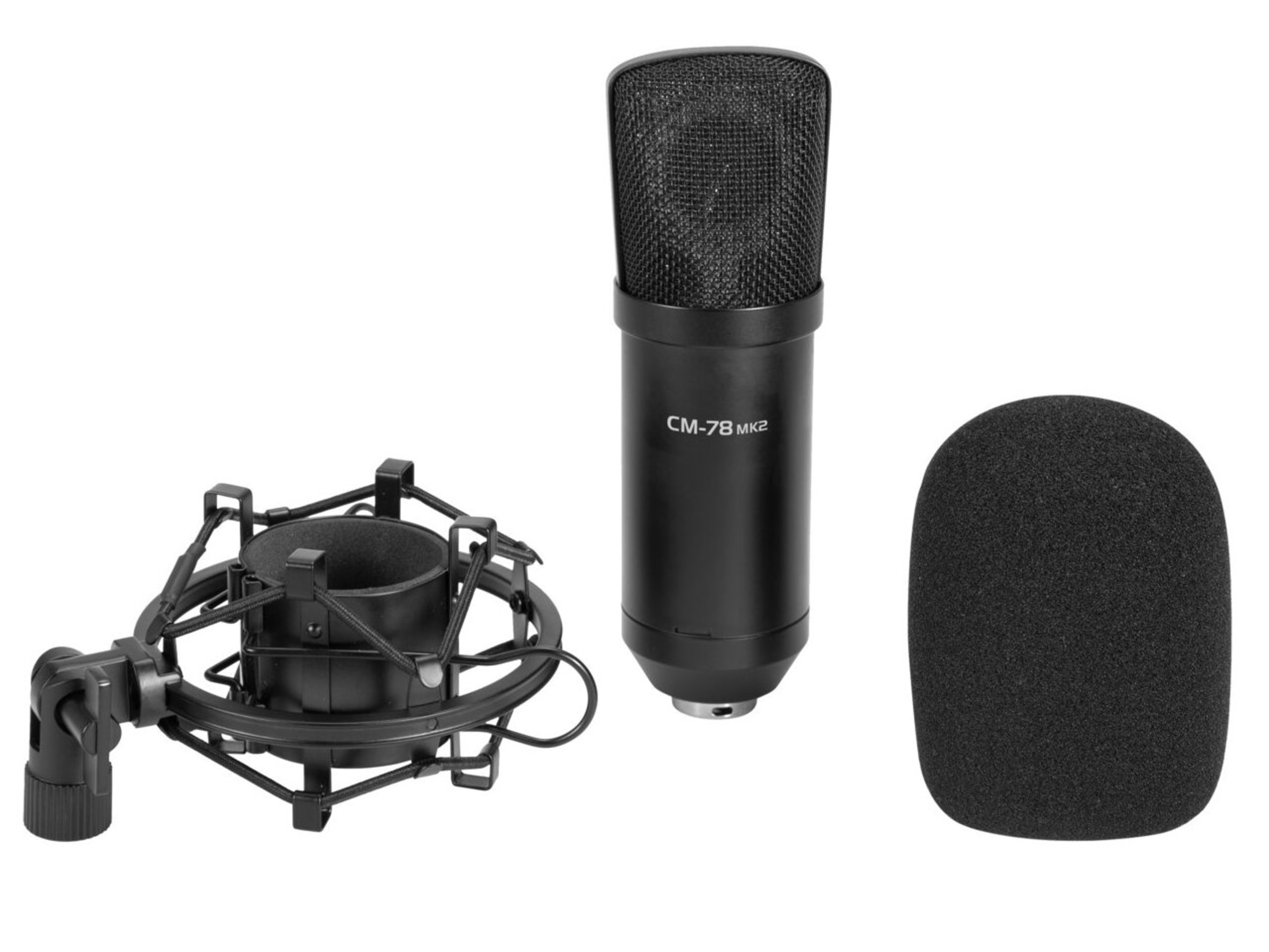 Omnitronic MIC CM-78MK2 Microfono de Condensador de Diafragma grande MIC CM-78MK2 Microfono