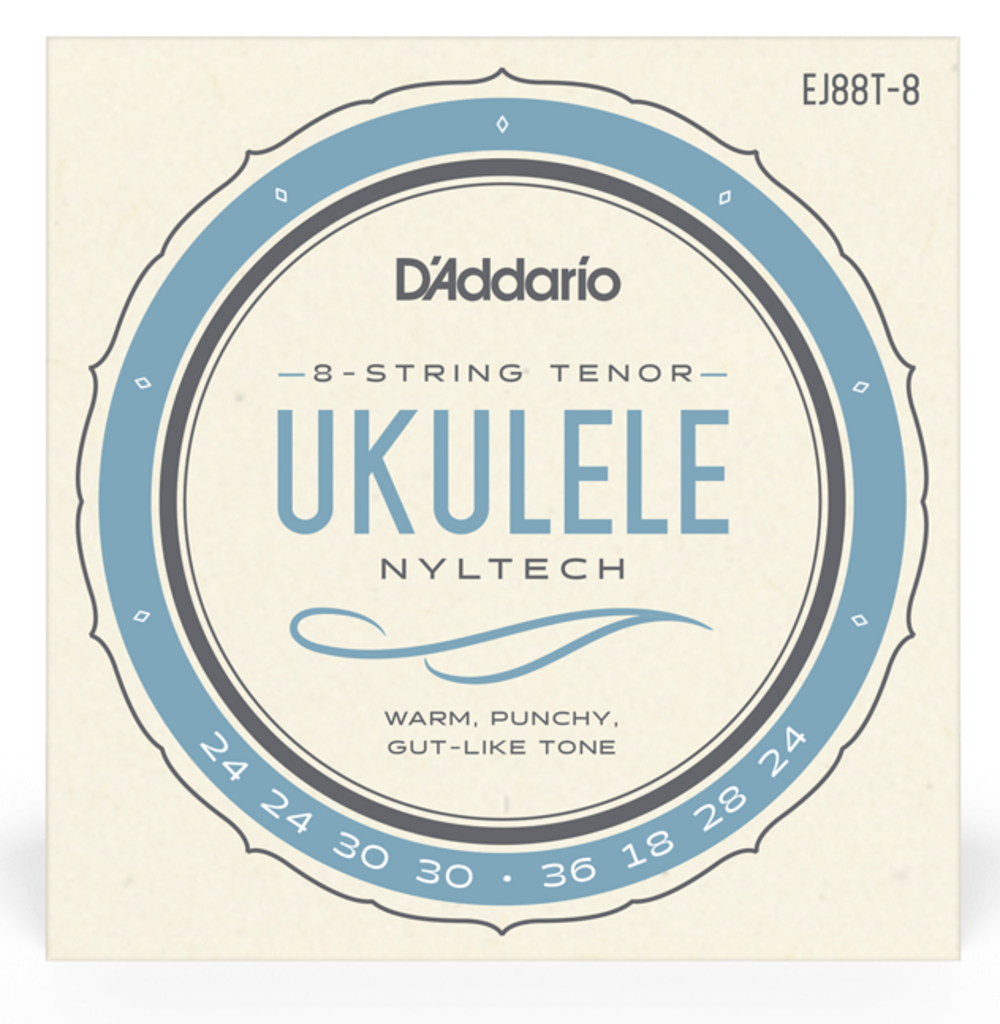 D Addario EJ88T-8 Cuerdas para Ukelele Tenor de 8 Cuerdas EJ88T-8
