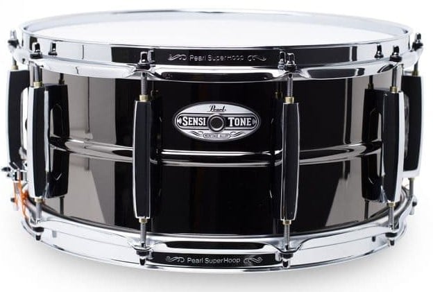 Pearl Caja 14 X 6,5" Sensitone Brass Black Chrome Caja Batería Pearl Caja 14 X 6,5" Sensitone Brass Black Chrome 