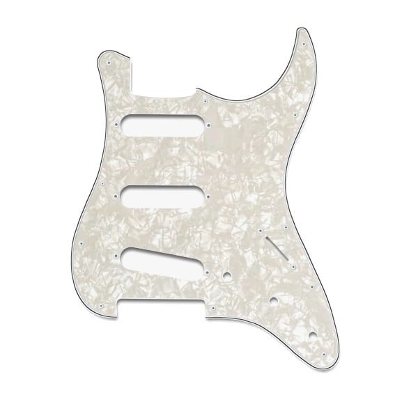Soundsation Golpeador SP-PLW para guitarra Stratocaster, 3 capas, blanco perlado. SP-PLW