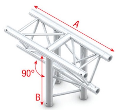 Showtec FT30018 T-Cross vertical 3-way apex down Cruce en T 3 vías FT30018