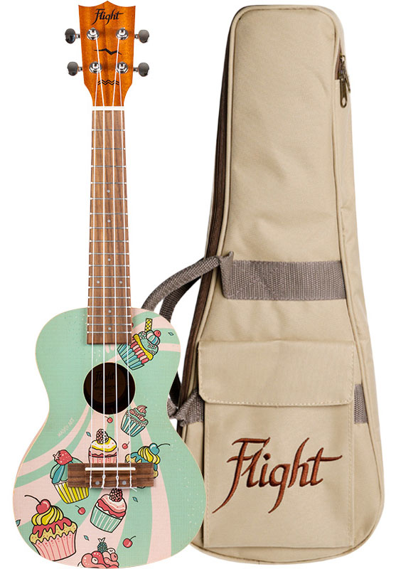 Flight AUC-33 Ukelele Concert Art Series Cupcake Ukelele Concert Flight AUC-33 Art Series Cupcake