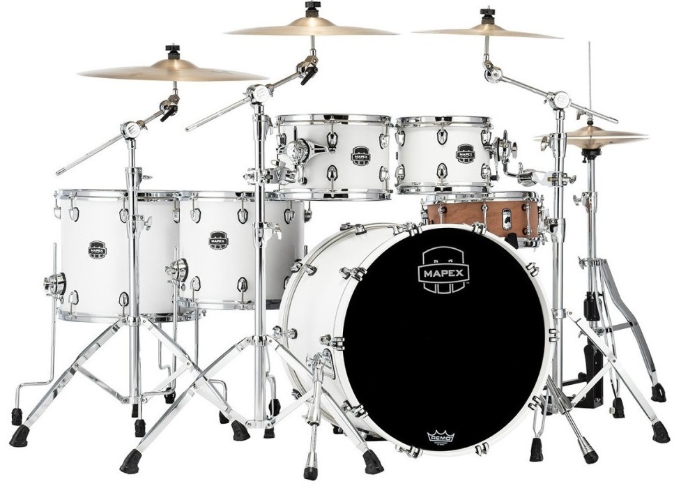 Mapex SR628XRM Saturn Renew Satin White Batería Acústica SR628XRM