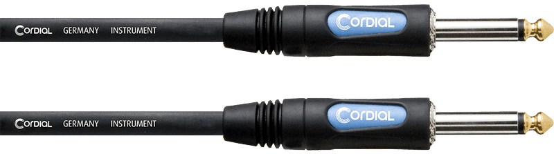 Cordial Cable de instrumento jack-jack 3m Cable de instrumento jack-jack 3m